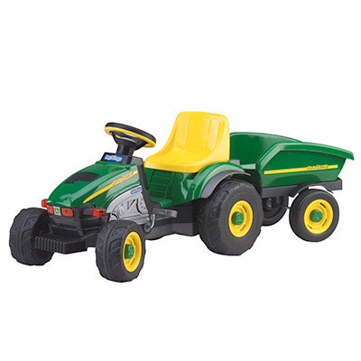John Deere Farm Tractor with Trailer/Pedal Ride-On
