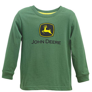 John Deere Boy Youth Tee Green Logo
