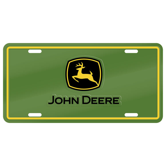 John Deere Stamped Aluminum License Plate