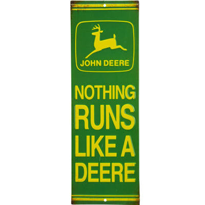 John Deere NRLAD Vertical Tin Sign