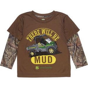John Deere Infant Boys Tee "There Will Be Mud"