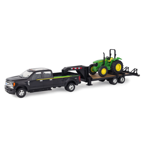 1/32 5075E Tractor with 2017 Ford F350 and 5th Wheel Trailer