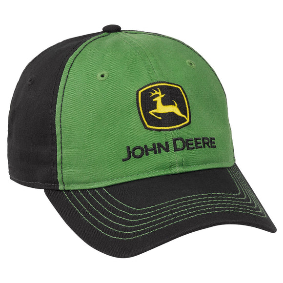 John Deere Washed Chino Cap Green/Black