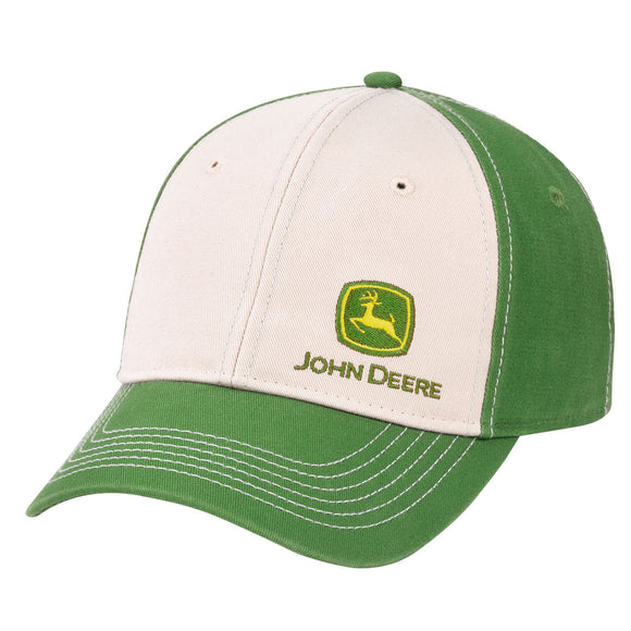 John Deere Green and Khaki Cap