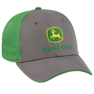 John Deere Charcoal and Green Cap