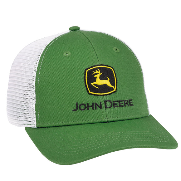 John Deere Green Chino/White Mesh John Deere Cap