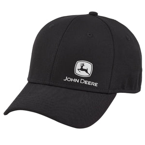 John Deere Black Reflective Performance Cap