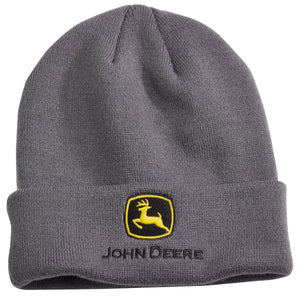 John Deere Charcoal Cuff Knit Beanie