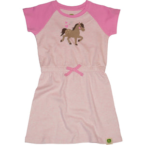 John Deere Girl Toddler Dress Horse Design