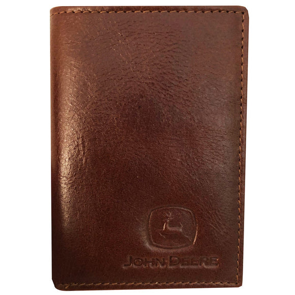 John Deere Crunch Leather Tri-fold Wallet