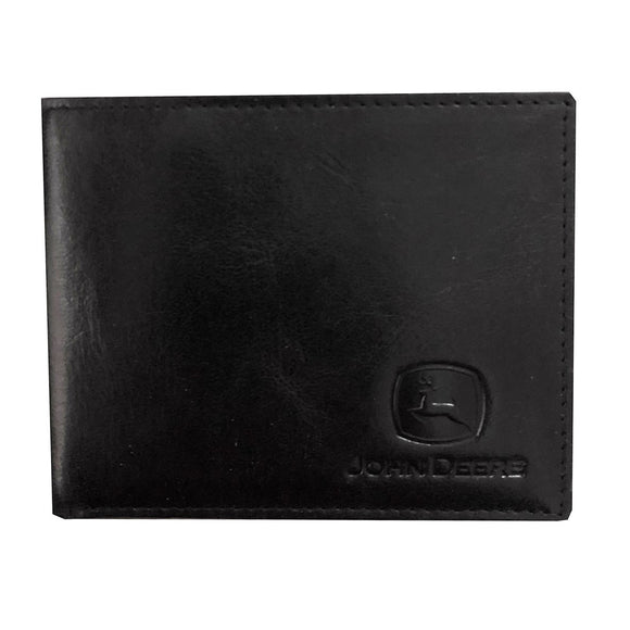 John Deere Crunch Leather Bi-Fold Wallet