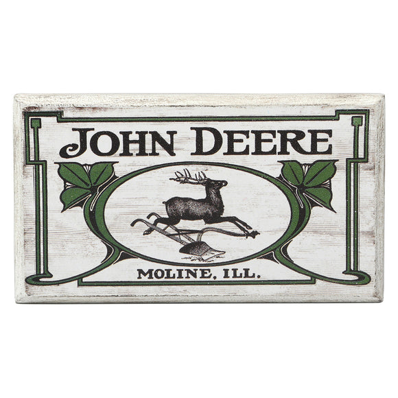 John Deere Wood Magnet
