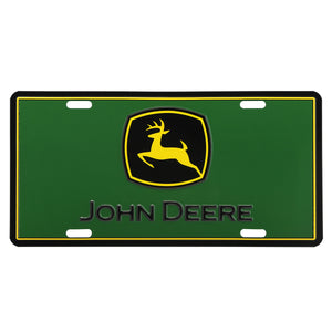 John Deere Green/Yellow/Black License Plate