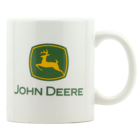 John Deere White Mug