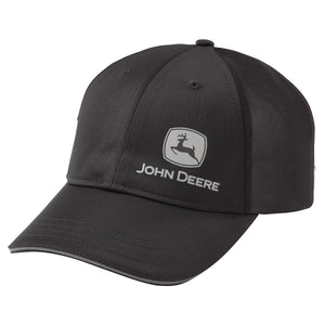John Deere Black Structured Cap