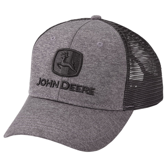 John Deere Charcoal/Black Mesh Back Cap