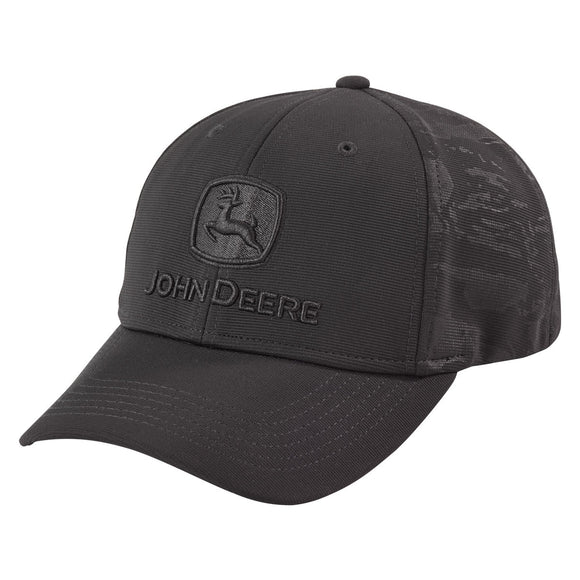 John Deere Black Stretch Cap