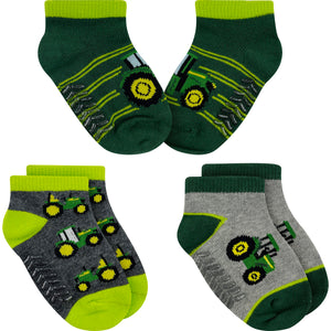 John Deere Toddler/Infant Boy 3 Pack Shortie Socks