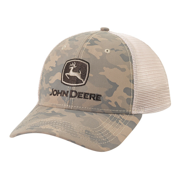 John Deere Khaki Tonal Camo Cap