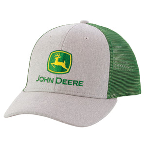 John Deere Gray/Green Mesh Cap