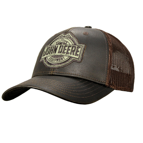 John Deere Unisex Brown Patch Cap