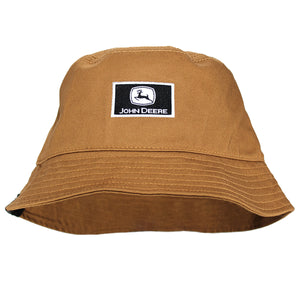 John Deere Unisex Workwear Brown Bucket Hat