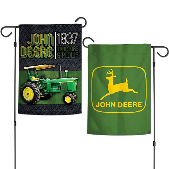 John Deere Green Tractor 2 Sided Garden Flag
