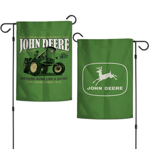 John Deere GR 2 Sided Vintage Garden Flag