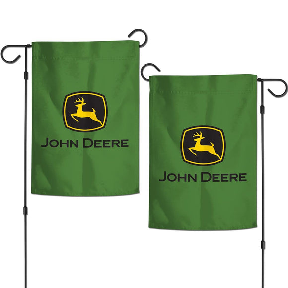 John Deere Green 2 Sided TM Garden Flag