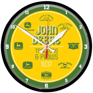 John Deere Green Vintage Logo Clock
