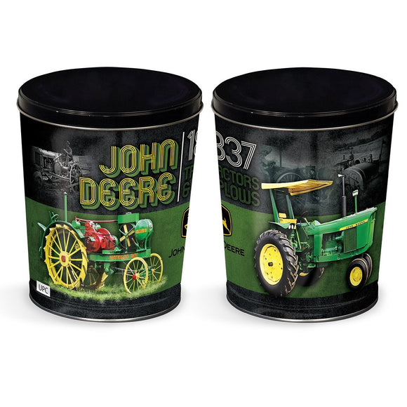 John Deere Black Moline Tractor Tin With Lid