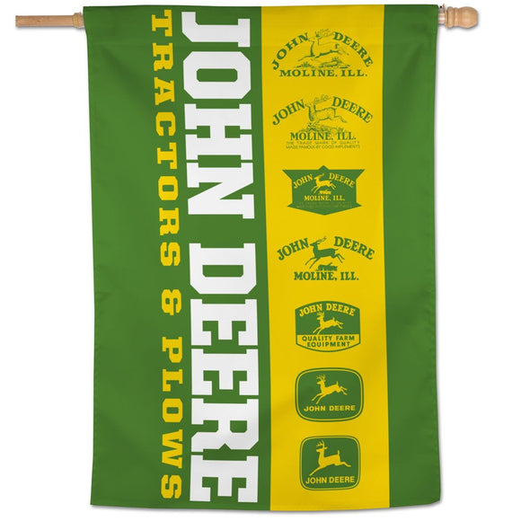 John Deere Green Vintage Logo Vertical Banner