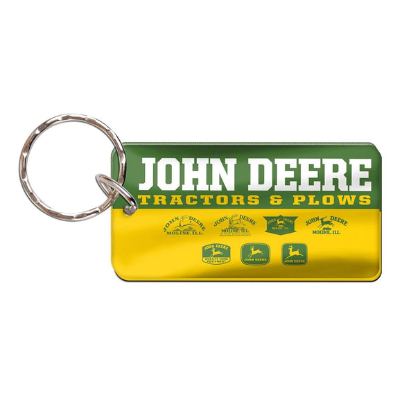 John Deere Green Vintage Logo Key Ring