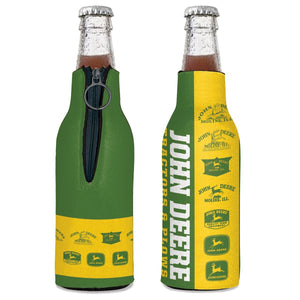 John Deere Green Vintage Logo Bottle Cooler