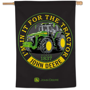 John Deere Black Vertical Banner