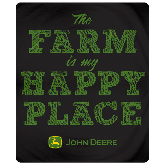 John Deere Happy Place Blanket