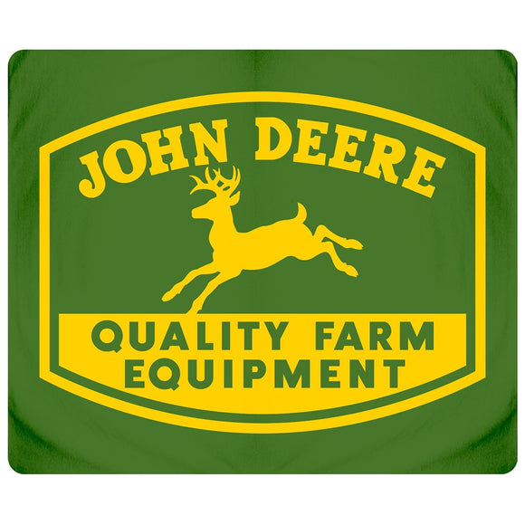 John Deere Green Vintage Logo Blanket