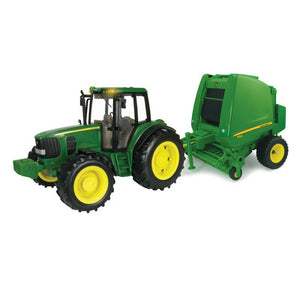 1/16 Big Farm John Deere Tractor & Baler Set