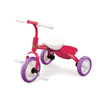 John Deere Steel Tricycle - Pink