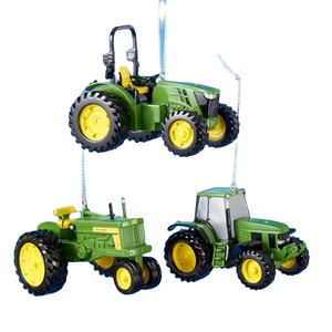 John Deere Tractor Ornaments - 3 Asstd Styles