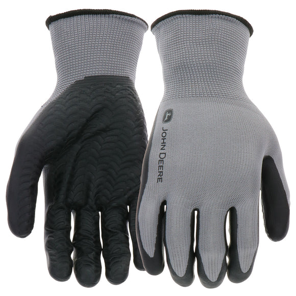 John Deere Foam Nitrile Textured Grip Gloves