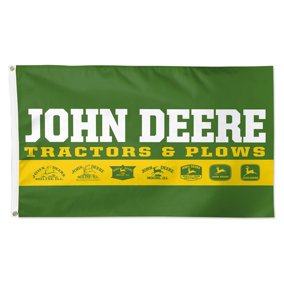 John Deere Green Vintage Logo Flag