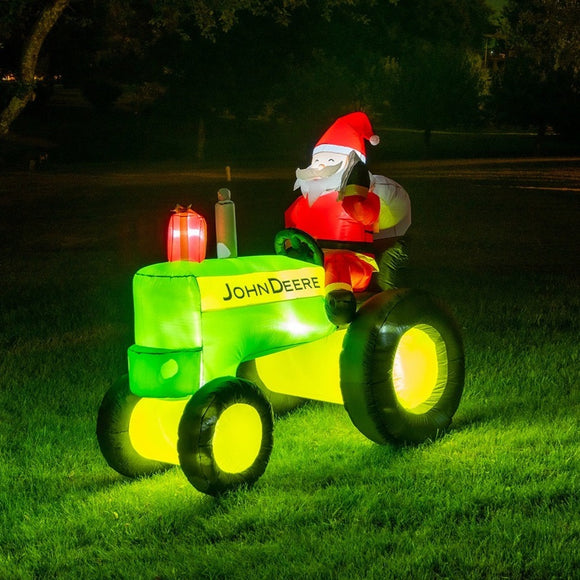 John Deere Inflatable Santa