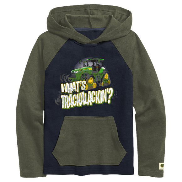 John Deere Toddler Trackalackin Raglan Hoodie