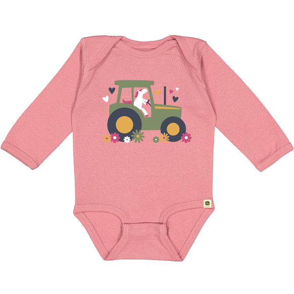 John Deere Infant Tractor LS Bodysuit