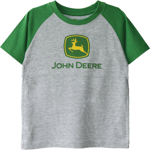 John Deere Boy Toddler Tee Logo Raglan