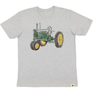 John Deere Mens Sketch Tractor Tee