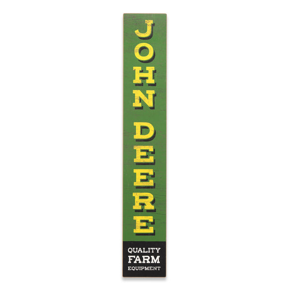 John Deere Rustic Vertical Wood Wall Decor