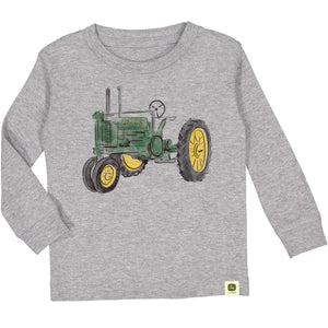 John Deere Kids Sketched Tractor PJ Top